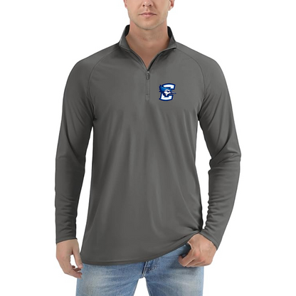 Men's Creighton Bluejays Lightweight Quarter-Zip Athletic Shirt Long Sleeve Performance Wear