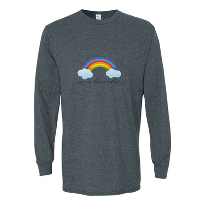 Men's Ça va bien aller Gildan Heavy Cotton Long Sleeve T-Shirt