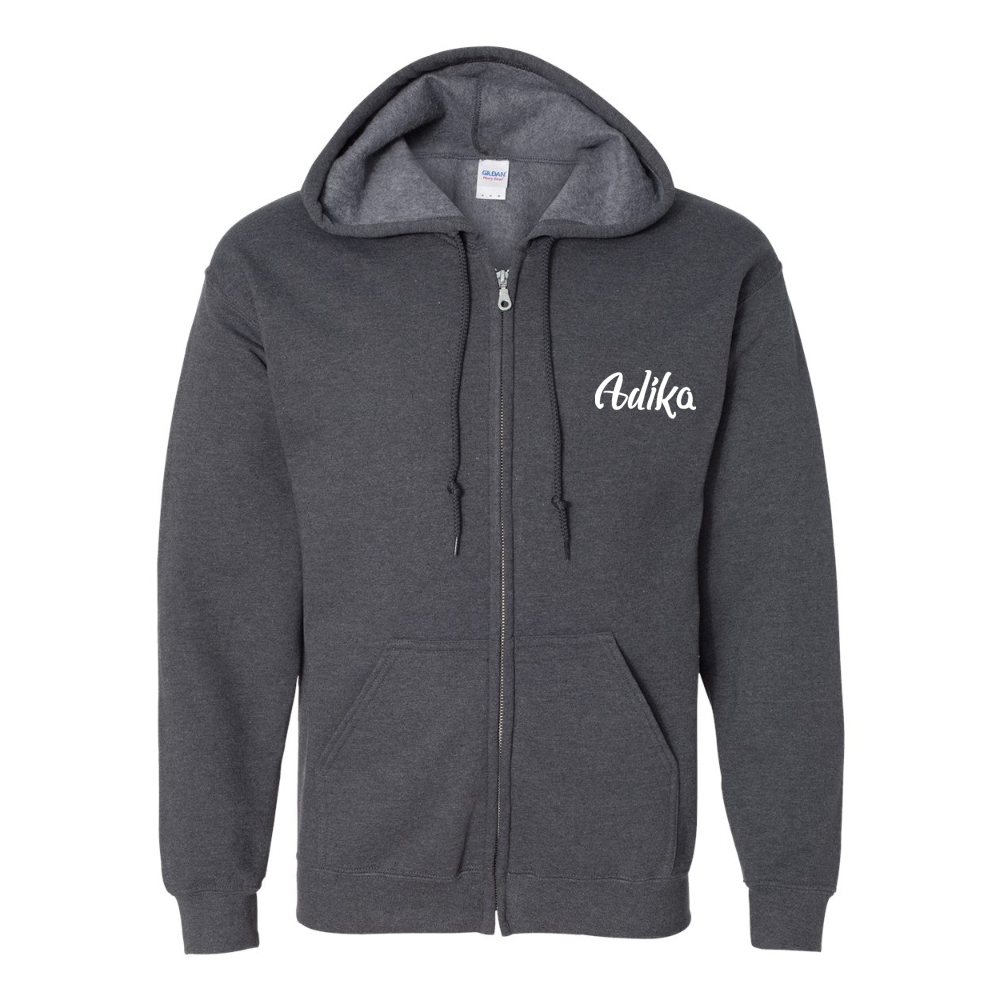 Men's  Adika  Gildan  Heavy Blend Full Zip Hooded Sweatshirt