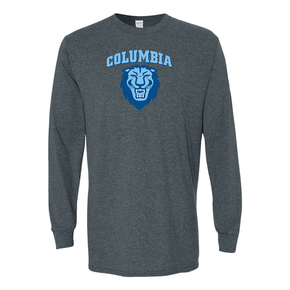 Men's Columbia Lions Gildan Heavy Cotton Long Sleeve T-Shirt