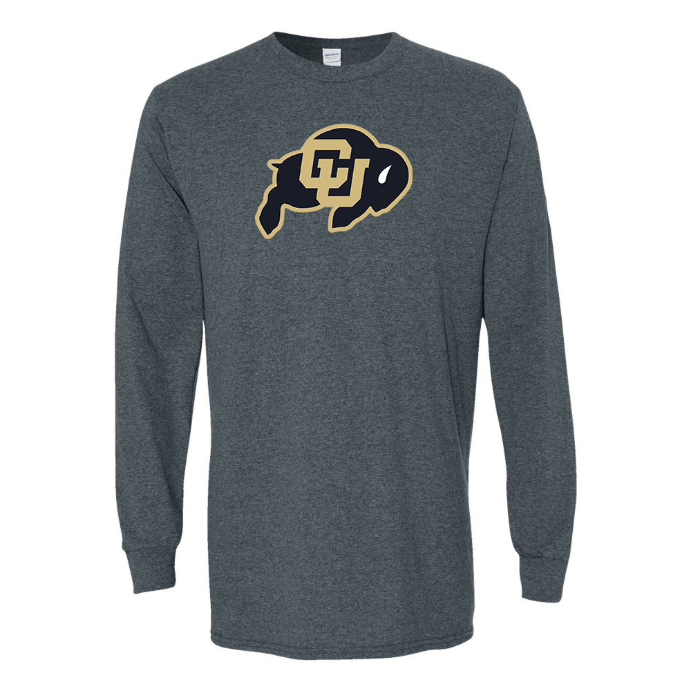 Men's Colorado Buffaloes  Gildan Heavy Cotton Long Sleeve T-Shirt