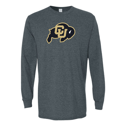 Men's Colorado Buffaloes  Gildan Heavy Cotton Long Sleeve T-Shirt