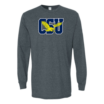 Men's Coppin State Eagles Gildan Heavy Cotton Long Sleeve T-Shirt