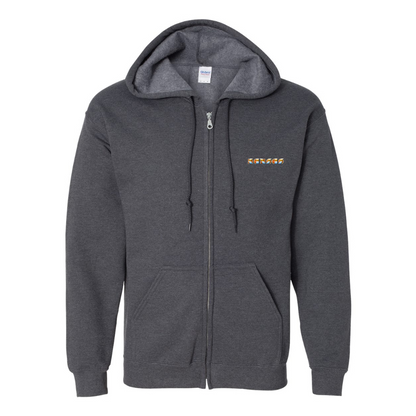 Men's Kansas Gildan  Heavy Blend Full Zip Hooded Sweatshirt