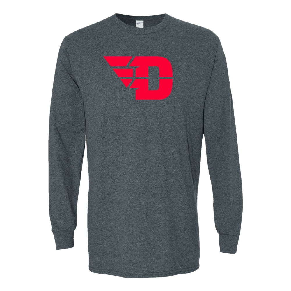 Men's Dayton Flyers Gildan Heavy Cotton Long Sleeve T-Shirt