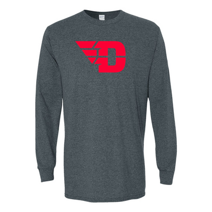 Men's Dayton Flyers Gildan Heavy Cotton Long Sleeve T-Shirt
