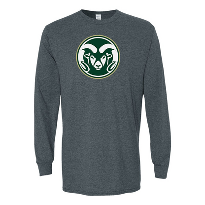 Men's  Colorado State Rams Gildan Heavy Cotton Long Sleeve T-Shirt