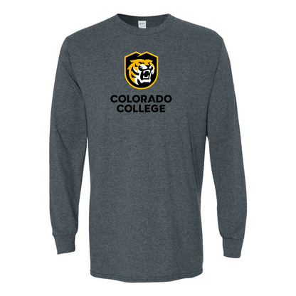 Men's  Colorado College Tigers Gildan Heavy Cotton Long Sleeve T-Shirt