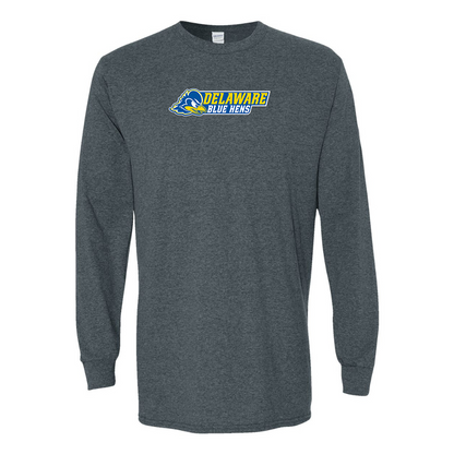 Men's  Delaware Blue Hens Gildan Heavy Cotton Long Sleeve T-Shirt