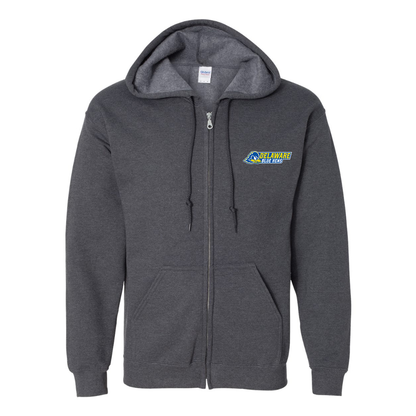 Men's  Delaware Blue Hens Gildan  Heavy Blend Full Zip Hooded Sweatshirt