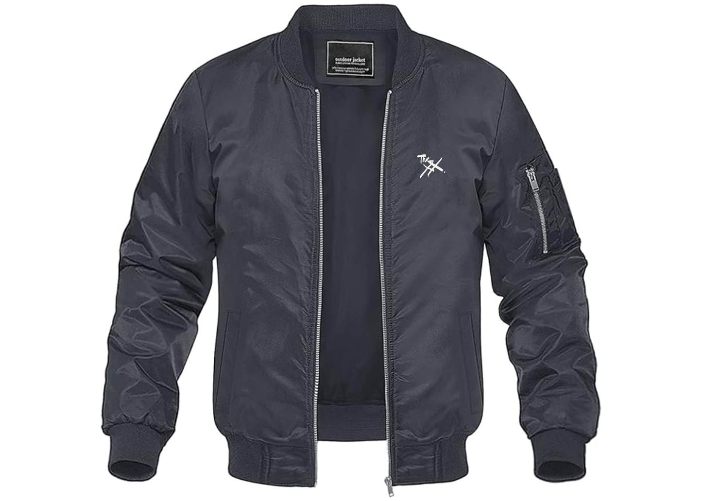 Men's The xx Logo Lightweight Bomber Jacket Windbreaker Softshell Varsity Jacket Coat