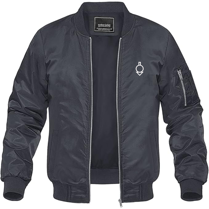 Men's Berliet Logo Lightweight Bomber Jacket Windbreaker Softshell Varsity Jacket Coat