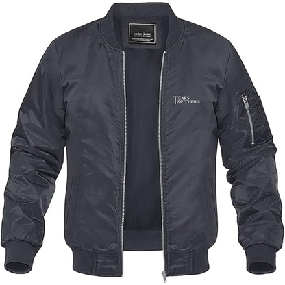 Men's Tear Of Themis Logo Lightweight Bomber Jacket Windbreaker Softshell Varsity Jacket Coat