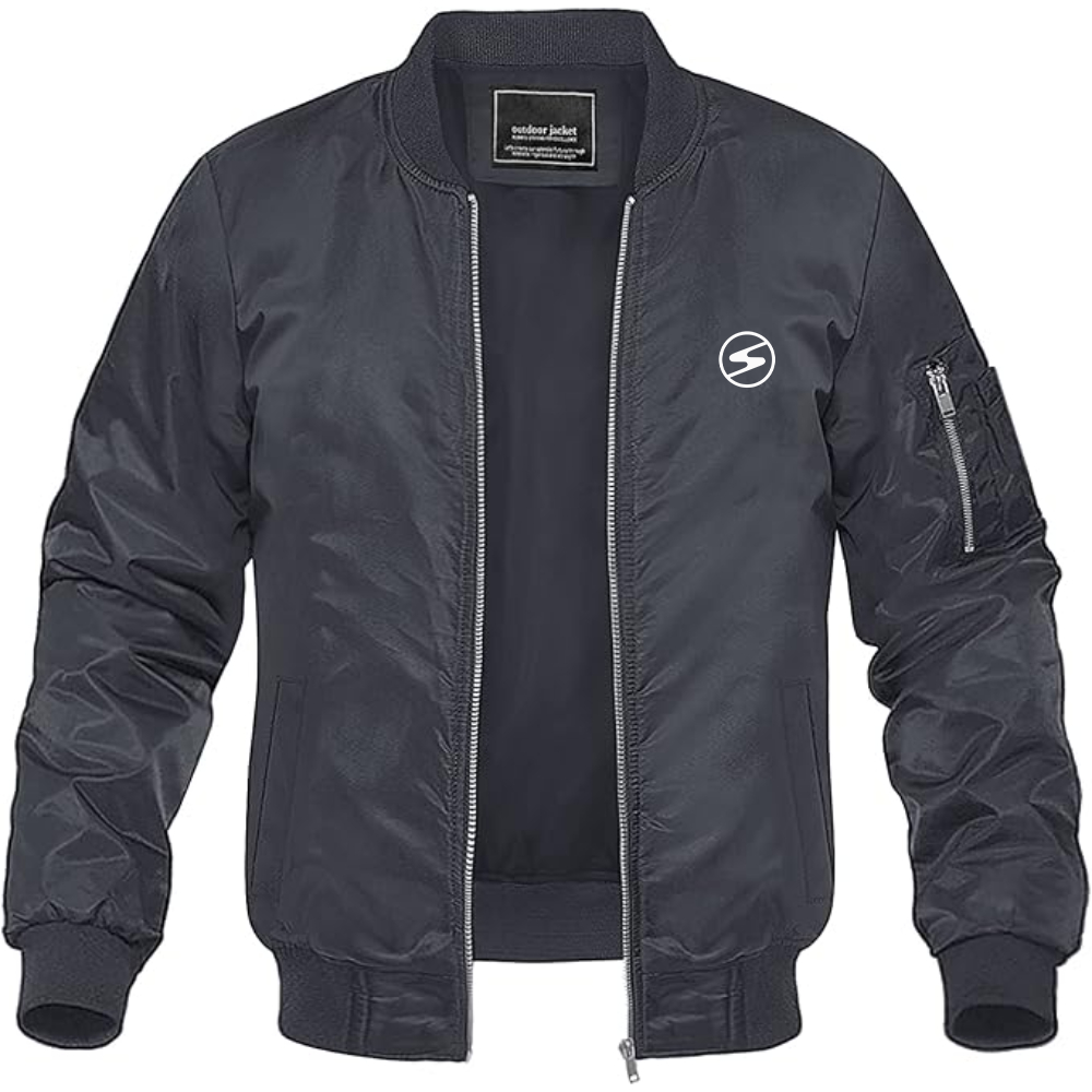 Men's Sachsenring Logo Lightweight Bomber Jacket Windbreaker Softshell Varsity Jacket Coat