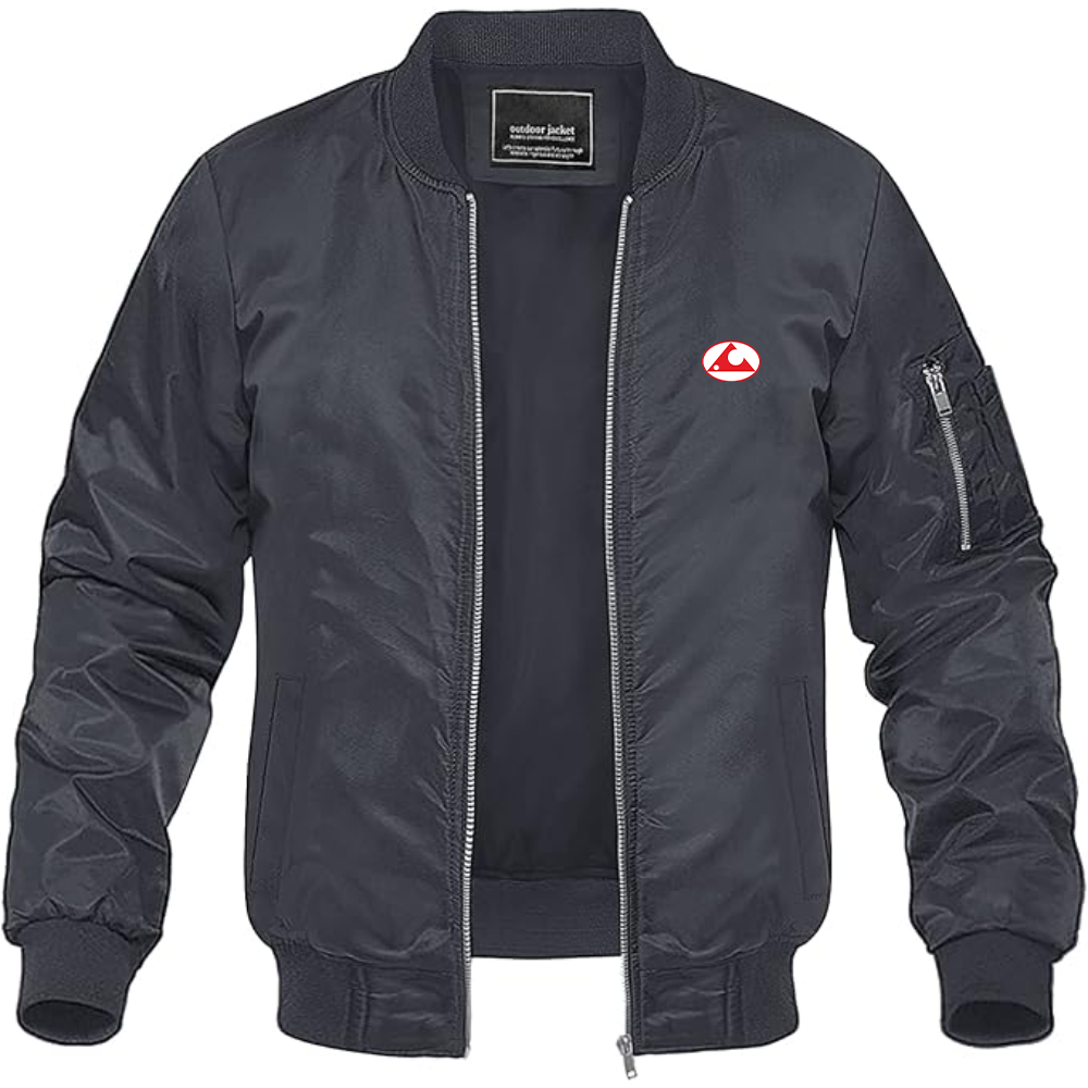 Men's ChangFeng Logo Lightweight Bomber Jacket Windbreaker Softshell Varsity Jacket Coat