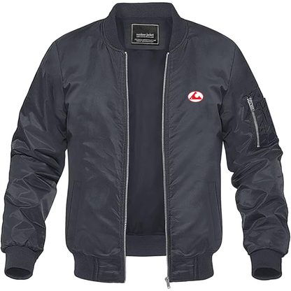 Men's ChangFeng Logo Lightweight Bomber Jacket Windbreaker Softshell Varsity Jacket Coat