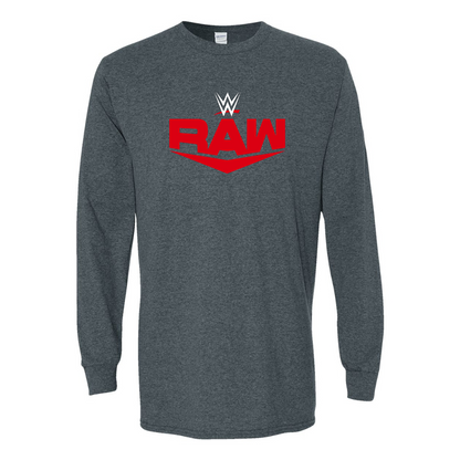 Men's  WWE Raw  Gildan Heavy Cotton Long Sleeve T-Shirt