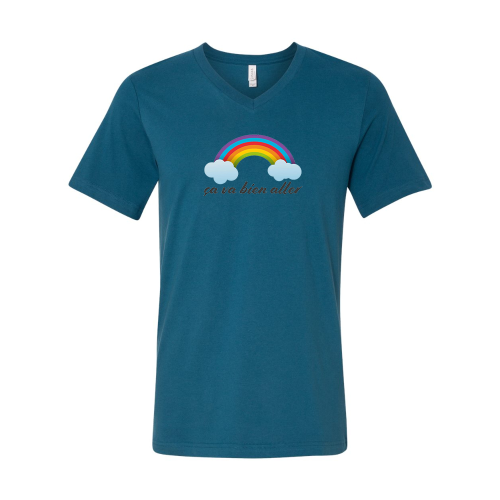 Ça va bien aller BELLA  CANVAS - Jersey V-Neck T-Shirt