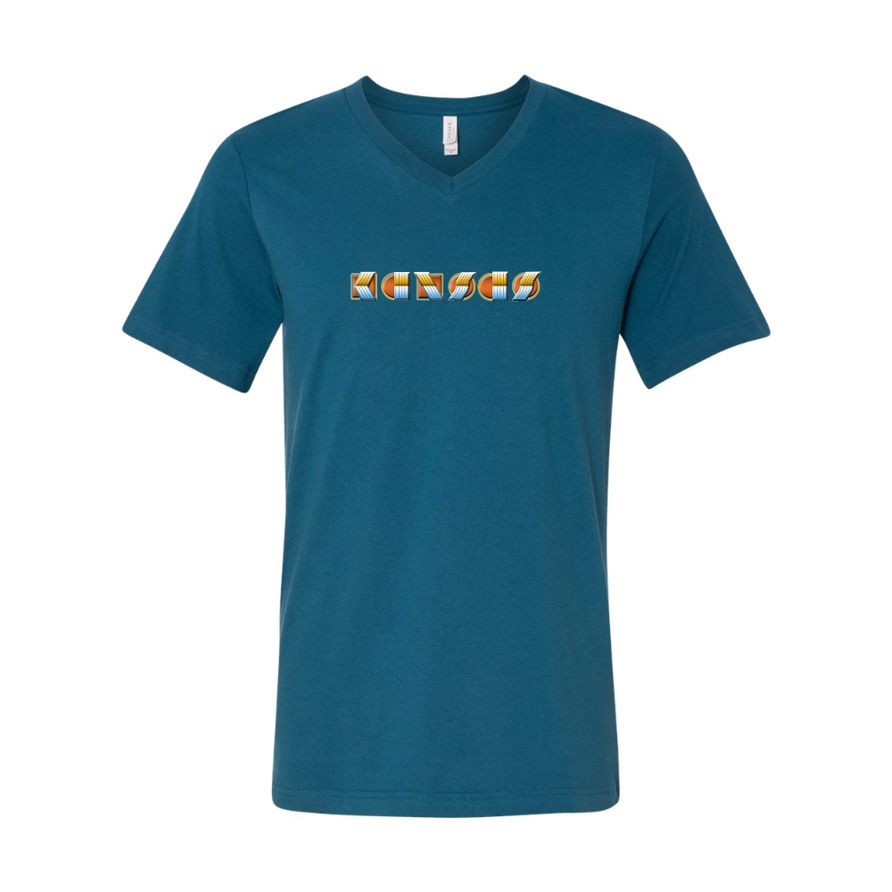 Kansas  BELLA  CANVAS - Jersey V-Neck T-Shirt