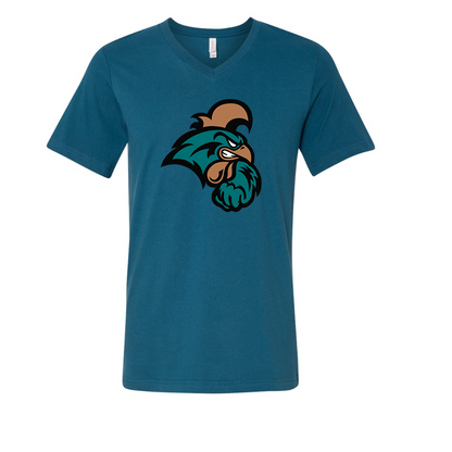 Coastal Carolina Chanticleers  BELLA  CANVAS - Jersey V-Neck T-Shirt