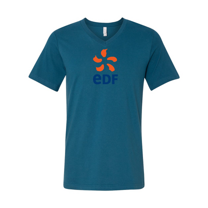 Edf BELLA  CANVAS - Jersey V-Neck T-Shirt