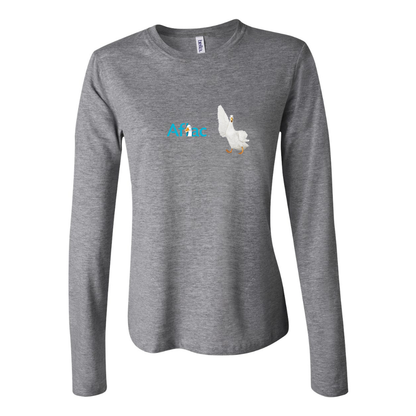 BELLA CANVAS Women’s Aflac Logo and Duck Jersey Long Sleeve Tee