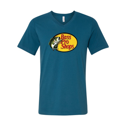Bass Pro Shops Logo BELLA  CANVAS - Jersey V-Neck T-Shirt