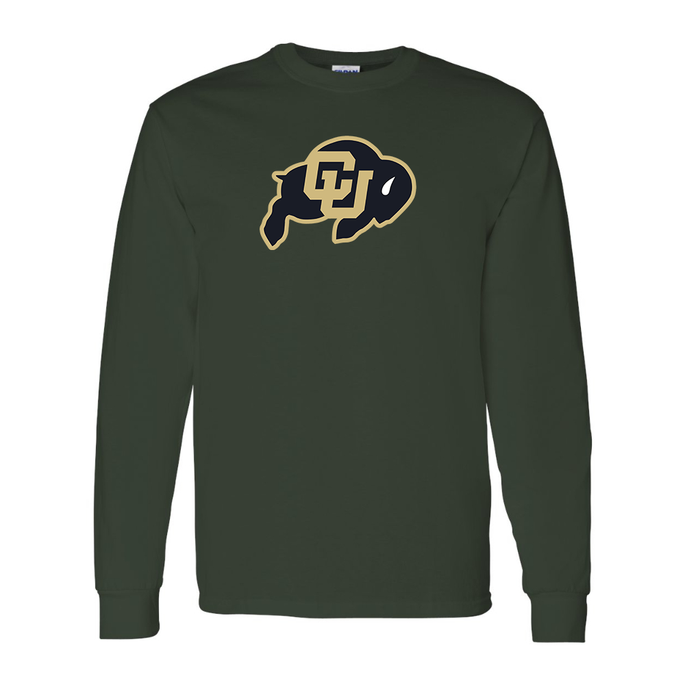 Men's Colorado Buffaloes  Gildan Heavy Cotton Long Sleeve T-Shirt