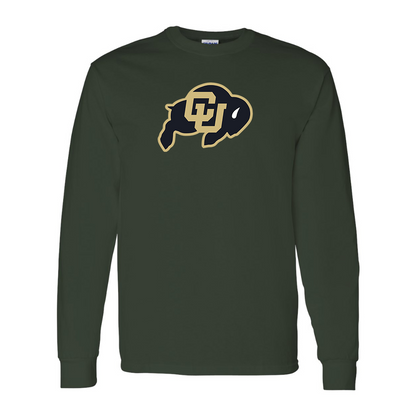 Men's Colorado Buffaloes  Gildan Heavy Cotton Long Sleeve T-Shirt