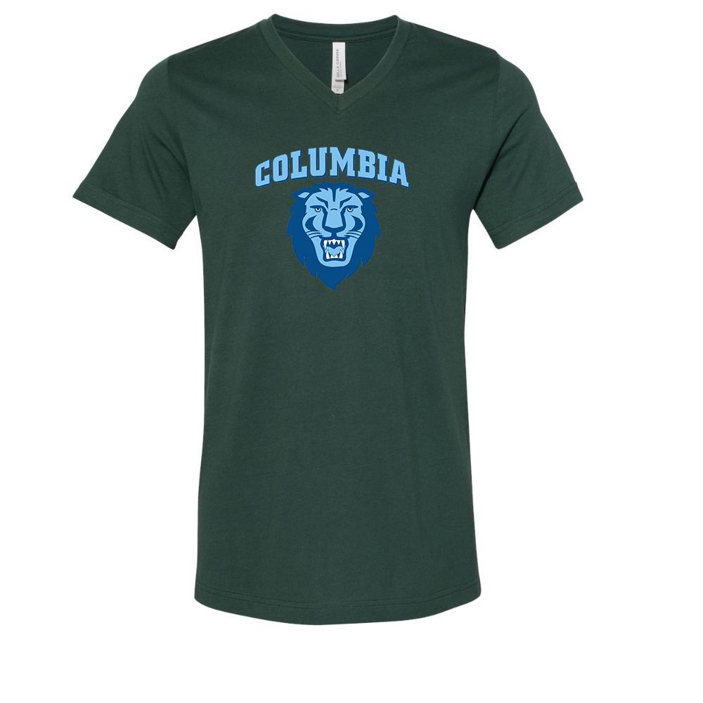 Columbia Lions BELLA  CANVAS - Jersey V-Neck T-Shirt