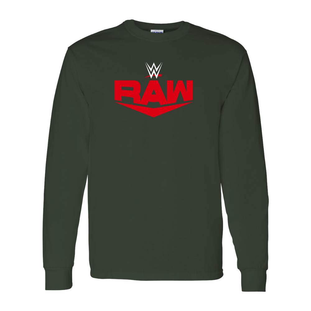 Men's  WWE Raw  Gildan Heavy Cotton Long Sleeve T-Shirt