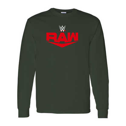 Men's  WWE Raw  Gildan Heavy Cotton Long Sleeve T-Shirt