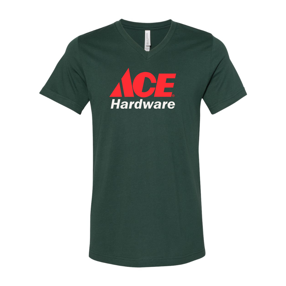 ACE Hardware Logo BELLA  CANVAS - Jersey V-Neck T-Shirt