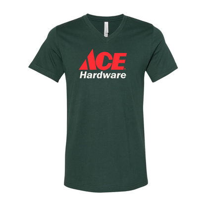 ACE Hardware Logo BELLA  CANVAS - Jersey V-Neck T-Shirt