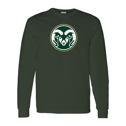 Men's  Colorado State Rams Gildan Heavy Cotton Long Sleeve T-Shirt