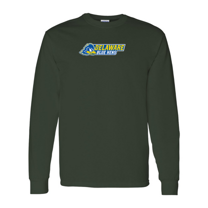 Men's  Delaware Blue Hens Gildan Heavy Cotton Long Sleeve T-Shirt