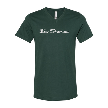 Ben Sherman BELLA  CANVAS - Jersey V-Neck T-Shirt