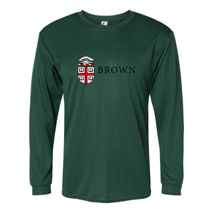 Men's Brown University  Performance Long Sleeve T-Shirt