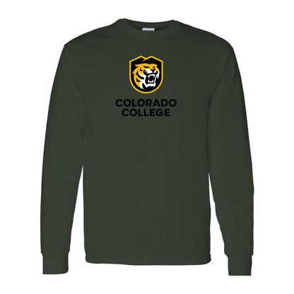 Men's  Colorado College Tigers Gildan Heavy Cotton Long Sleeve T-Shirt