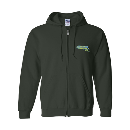 Men's  CSU-Bakersfield Roadrunners Gildan  Heavy Blend Full Zip Hooded Sweatshirt