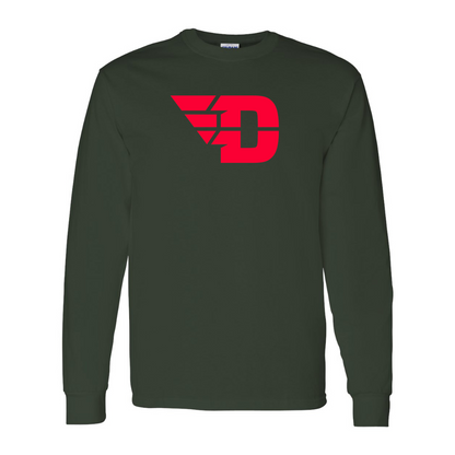 Men's Dayton Flyers Gildan Heavy Cotton Long Sleeve T-Shirt