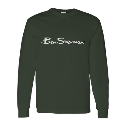 Men's Ben Sherman Gildan Heavy Cotton Long Sleeve T-Shirt