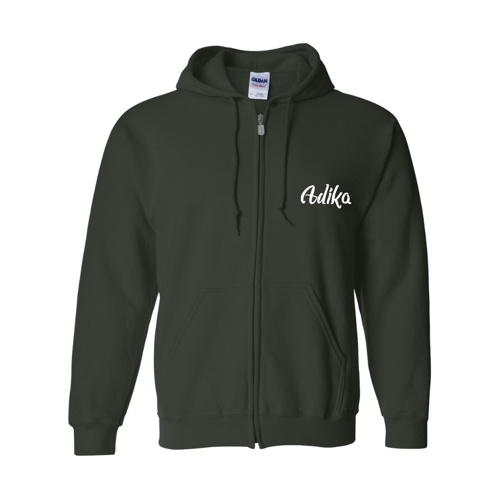 Men's  Adika  Gildan  Heavy Blend Full Zip Hooded Sweatshirt