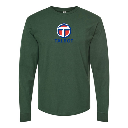 Men's Talbot Logo Cotton Long Sleeve T-Shirt