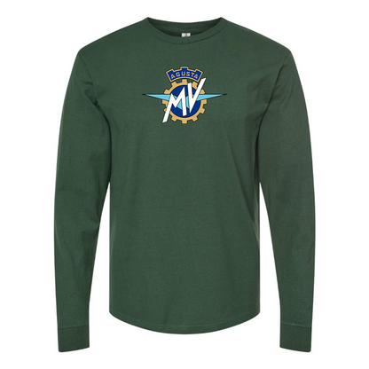 Men's MV Agusta Logo Cotton Long Sleeve T-Shirt