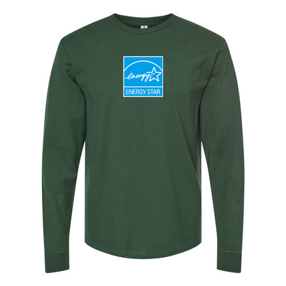 Men's Energy Star Logo Cotton Long Sleeve T-Shirt