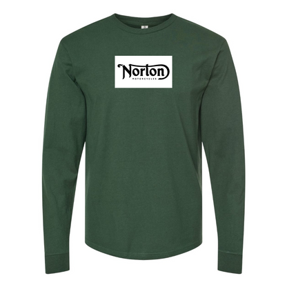 Men's Norton Logo Cotton Long Sleeve T-Shirt