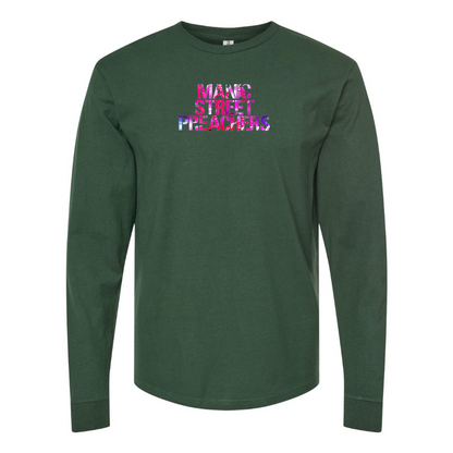 Men's Manic Street Preachers Logo Cotton Long Sleeve T-Shirt