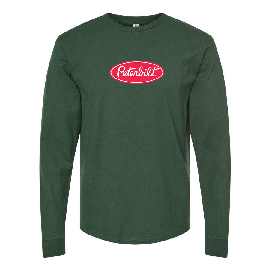 Men's Peterbilt Logo Cotton Long Sleeve T-Shirt
