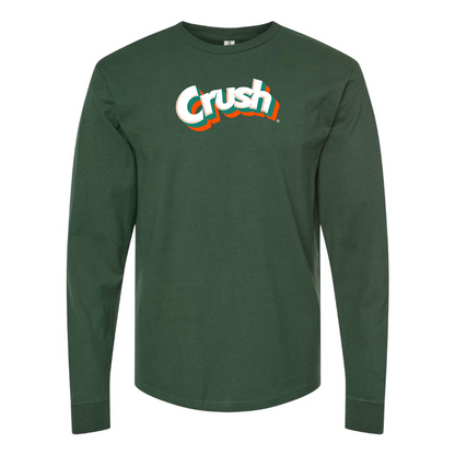Men's Crush Logo Cotton Long Sleeve T-Shirt